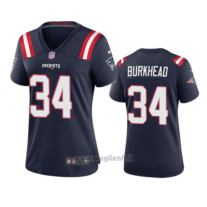 Maglia NFL Game Donna New England Patriots Rex Burkhead 2020 Blu